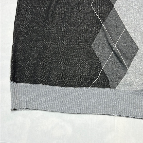 MEN'S MARX&DUTCH 4XL MULTI-COLOR ARGYLE LONG SLEEVE 1/4 ZIP SWEATER - Picture 8 of 15